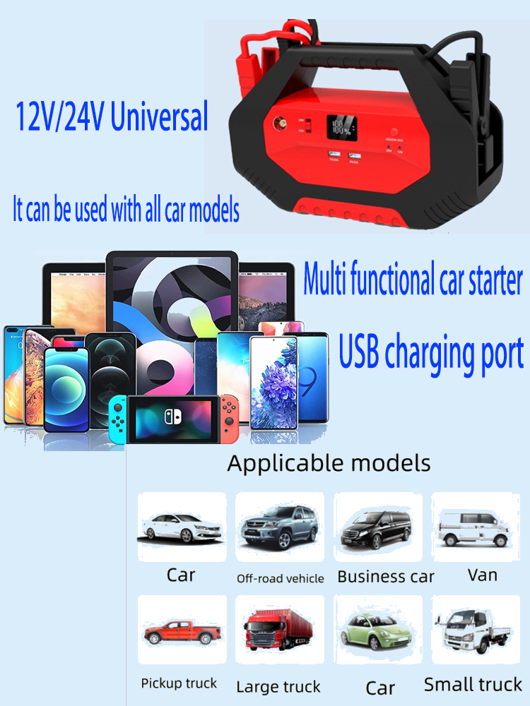 Car Jump Starter 12V 24V Truck - Мощное пусковое устройство 420000 мАч 12В/24В