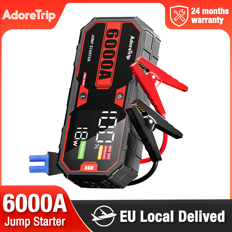 Jump Starter With Air Compressor - AdoreTrip 6000A – портативное устройство для