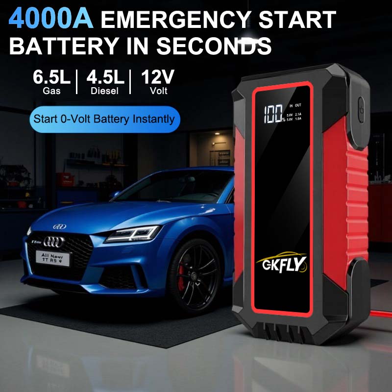 Portable Jump Starter 4000A - GKFLY 4000A Портативное пусковое устройство для
