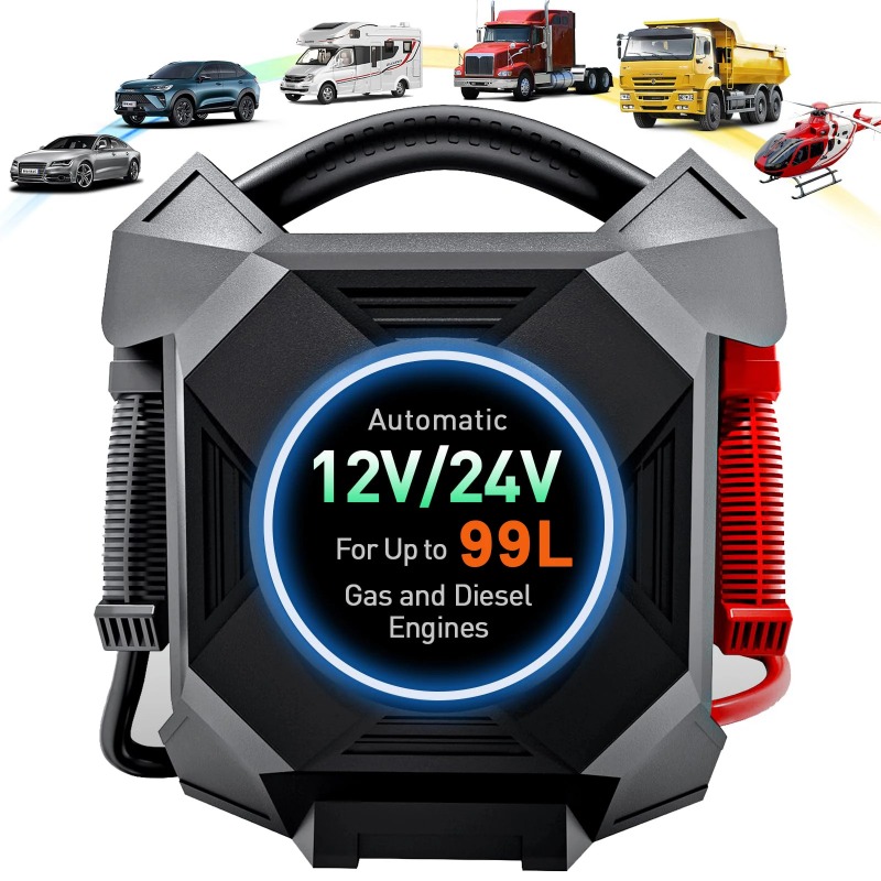 Jump Starter 24V Heavy Duty - Многофункциональный стартер высокой мощности 12/24 В