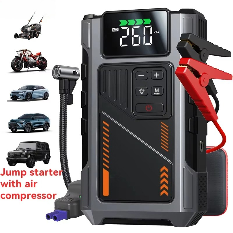 Jump Starter With Air Compressor - Портативное устройство для запуска двигателя автомобиля