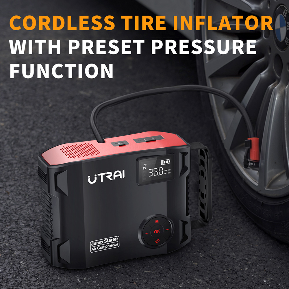 UTRAI 4 в 1 Блок питания пуско – обзор и цена Jump Starter Cable 2000A