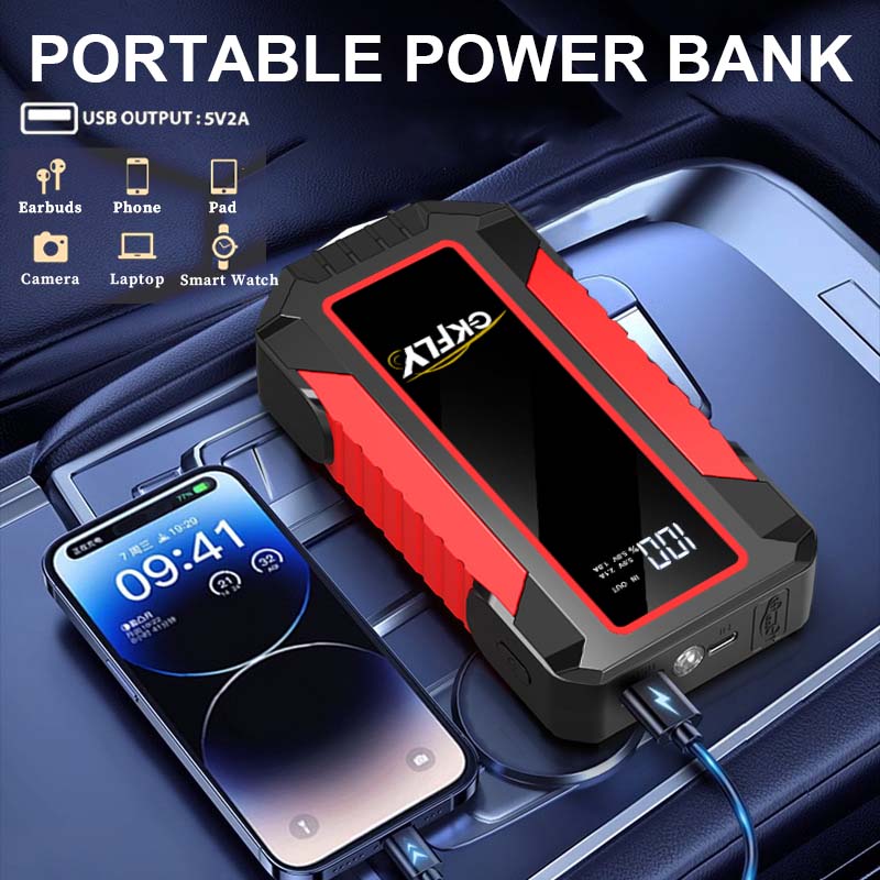 GKFLY 4000A Портативное пусков – обзор и цена Portable Jump Starter 4000A