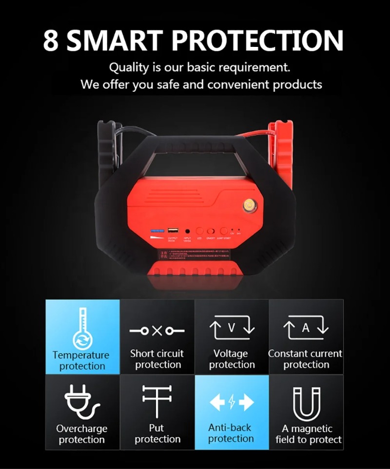 Мощный пусковой блок для грузо – обзор и цена Jump Starter 24V Heavy Duty