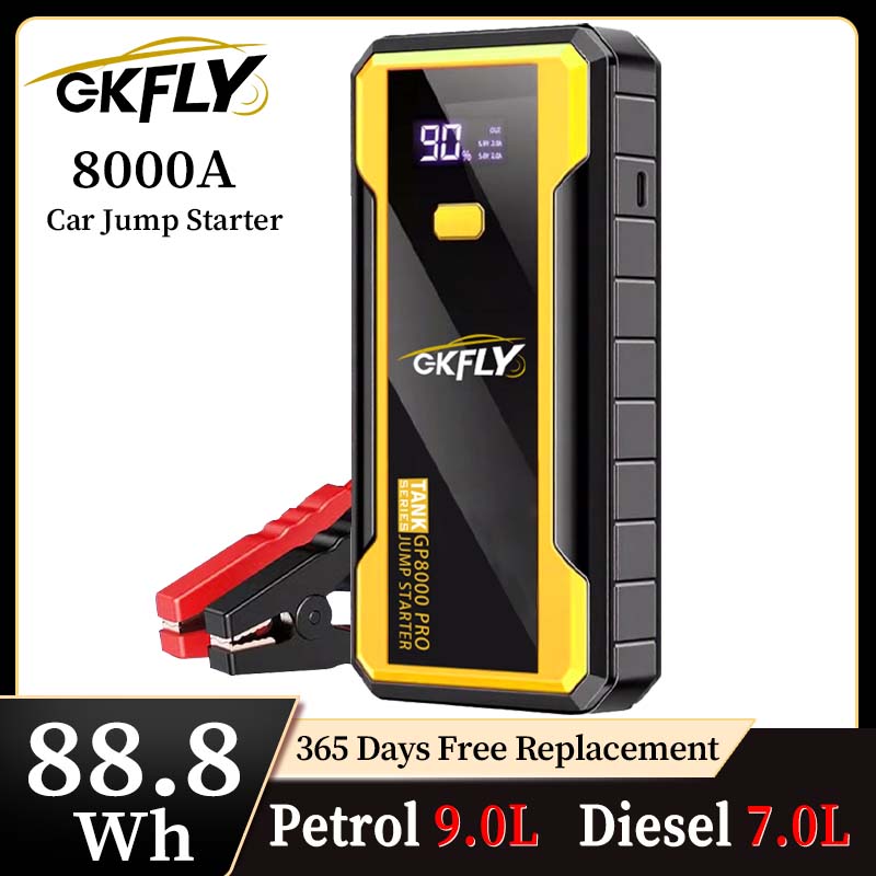 GKFLY 24000 мАч Портативное пу – обзор и цена Jump Starter 12V Diesel