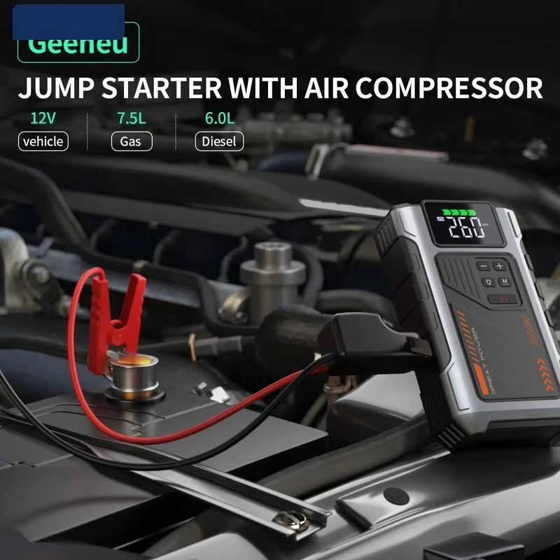 Портативное устройство для зап – обзор и цена Jump Starter With Air Compressor