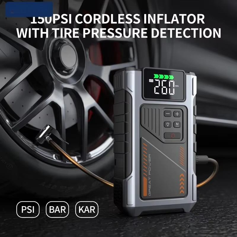 Портативное устройство для зап – обзор и цена Jump Starter With Air Compressor
